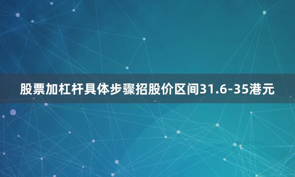 股票加杠杆具体步骤招股价区间31.6-35港元