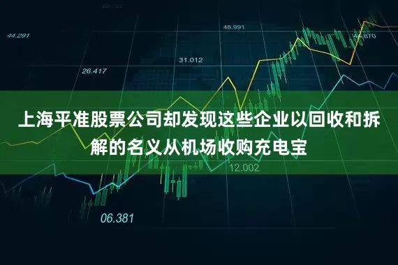 上海平准股票公司却发现这些企业以回收和拆解的名义从机场收购充电宝